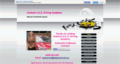 Desktop Screenshot of andreasacedrivingacademy.biz